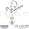 Grohe Atrio Single-Lever Bath Mixer Floor Mounted Spares